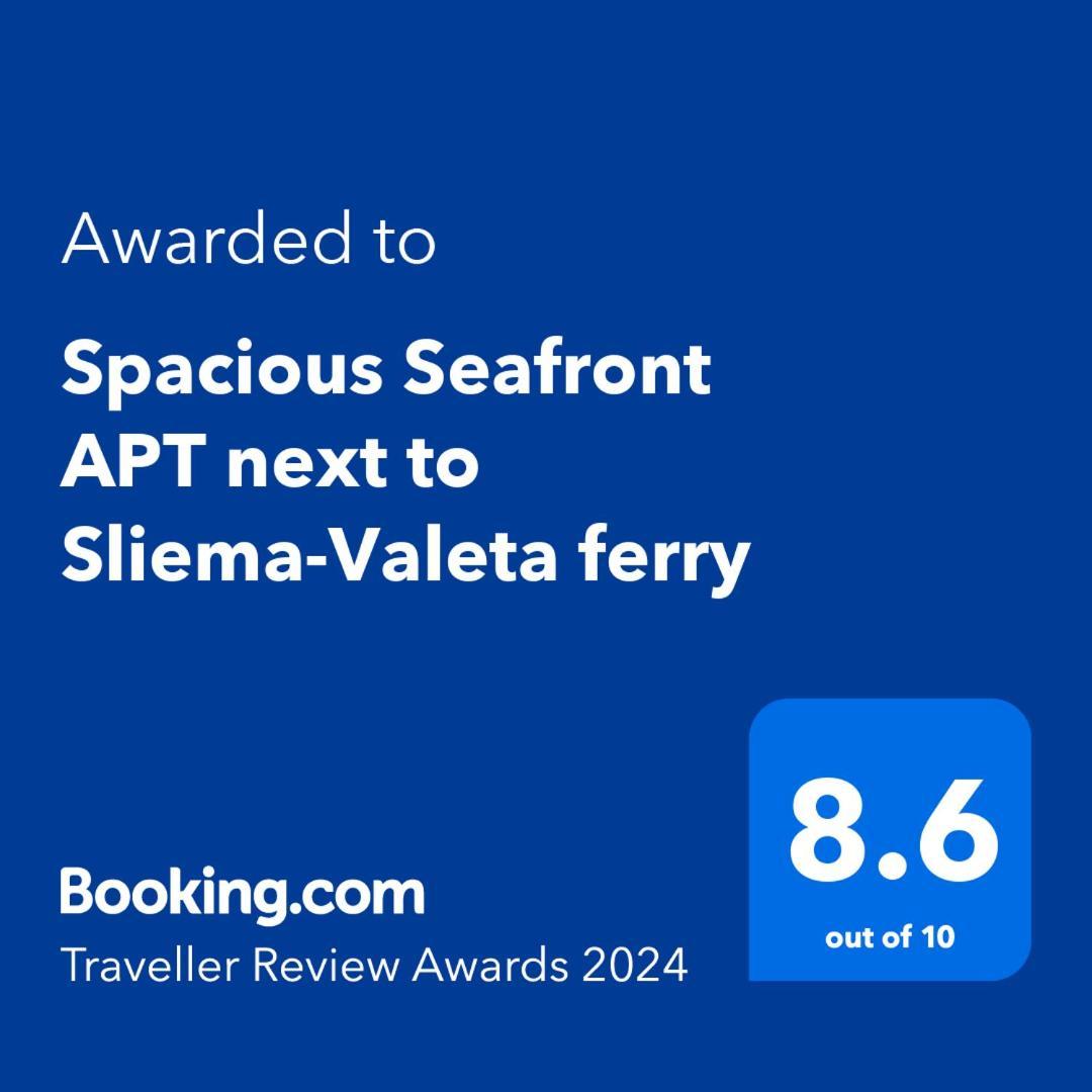 Spacious Seafront Apt Next To Sliema-Valeta Ferry Ngoại thất bức ảnh